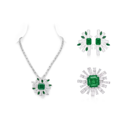 Original Fashion Dinner Emerald Green Feng Shui Art Jewelry Set