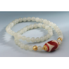 Unique Spiritual Art Jewels Moonlight Jade Red Tiger Teeth Beads Energy Tianzhu Bracelet Online for Sale