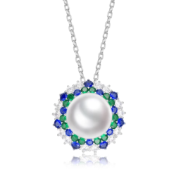 Elegant Style All Match Sleek Pearl Feng Shui Art Necklace Online for Sale