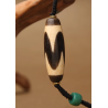 Unique Spiritual Art Jewels Tiger Teeth Agate Azure Stone Energy Tianzhu Necklace Online for Sale