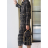 Stylish Italy Tessiture Ubertino Black Gold Weave Limited Suit Online for Women Sale