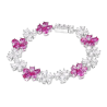 New Arrivals Beauty Treasure Bracelet of Petals Pink Diamond Feng Shui Art Bracelet Online Custom Made