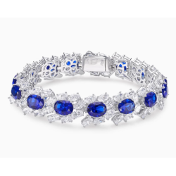 New Arrivals Beauty Treasure Bracelet of Ur Gas Sapphire Diamond Feng Shui Art Bracelet Online Custom Made