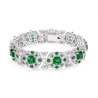 New Arrivals Beauty Treasure Bracelet of Vogue Emerald Green Diamond Feng Shui Art Bracelet Online Custom Made