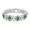 New Arrivals Beauty Treasure Bracelet of Vogue Emerald Green Diamond Feng Shui Art Bracelet Online Custom Made