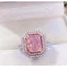 Treasure Designer Gem Ring of Dream Cherry Pink Diamond Feng Shui Art Ring Online Custom Made