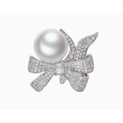 Treasure Designer Gem Ring of Bowknot Designer Pearl Feng Shui Art Ring Online Custom Made