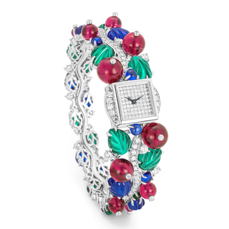 Treasure Diamond Watch of Delicate Retro Fruit Kit Full Diamond Women Art Watch Online Custom Made