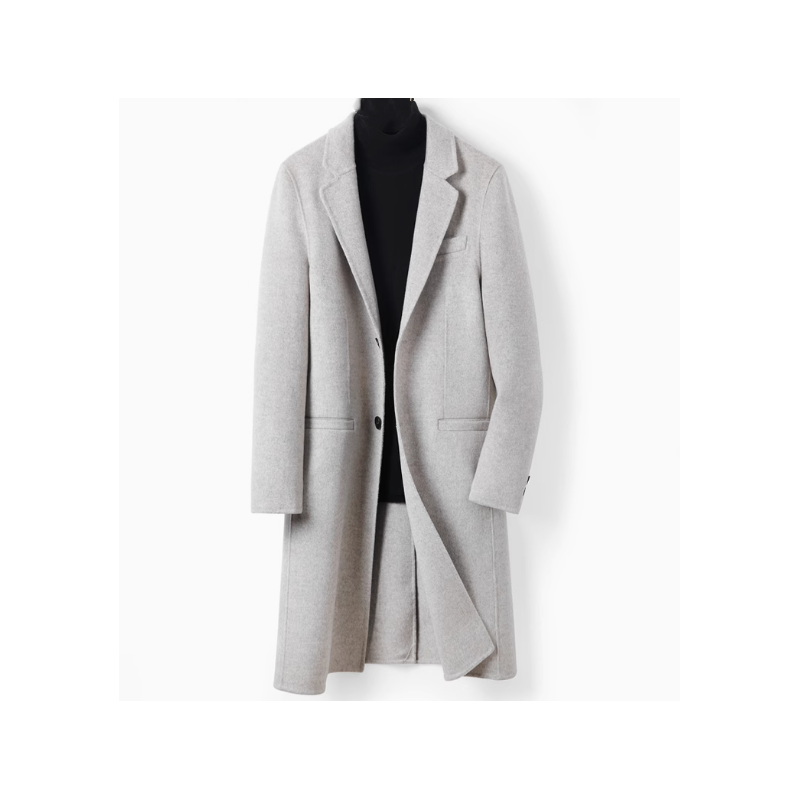 Treasure Handmade Men's Cashmere Overcoat of Online