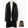 Treasure Handmade Men's Cashmere Overcoat of Single Breasted Authentic Cashmere Men Coat Online