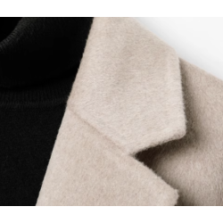 Treasure Handmade Men's Cashmere Overcoat of Single Breasted Authentic Cashmere Men Coat Online