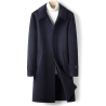 Treasure Handmade Men's Cashmere Overcoat of Mid Life Inner Tank Luxe Cashmere Men Coat Online