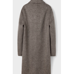 Treasure Handmade Men's Cashmere Overcoat of Alpaca Suit Collar Cashmere Men Coat Online