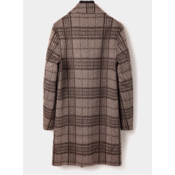 New Handmade Collection of Grid Dual Side Cashmere Men Coat Online Authentic Woolen