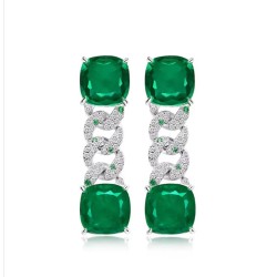 Original Cultivate Emerald Green Diamond Feng Shui Art Jewelry Set