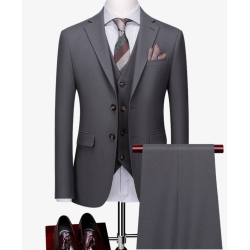 100% Handmade UK Elite Style 3 Piece Set UK Retro Flat Lapel Hunting Elite Business Men Suit for Gentleman