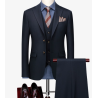 100% Handmade UK Elite Style 3 Piece Set UK Retro Flat Lapel Hunting Elite Business Men Suit for Gentleman