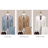 100% Handmade UK Elite Style for 3 Piece Set British Style Flat Lapel Hunting Business Men Suit Gentleman