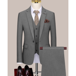 100% Handmade UK Elite Style 3 Piece Set UK Classic Flat Lapel Hunting Business Men Suit for Gentleman