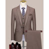 100% Handmade UK Elite Style 3 Piece Set UK Classic Flat Lapel Hunting Business Men Suit for Gentleman