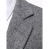 100% Handmade UK Elite Style 3 Piece Set Gentleman Gray Business Men Wool Suit for Gentleman