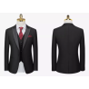 100% Handmade UK Elite Style 2 Piece Black Tasto Perform Men Suit for Gentleman